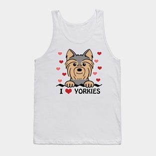 I Love Yorkies Tank Top